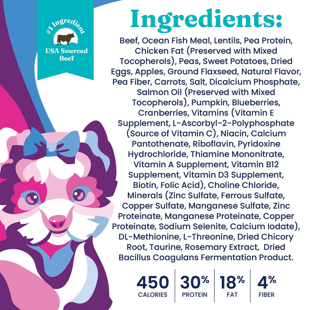 Solid Gold Mighty Mini digestive support for small breeds helps nutrient absorption.