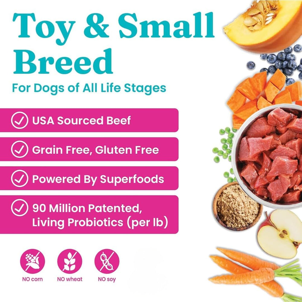 Solid Gold Mighty Mini grain free formula promotes gentle digestion for sensitive stomachs