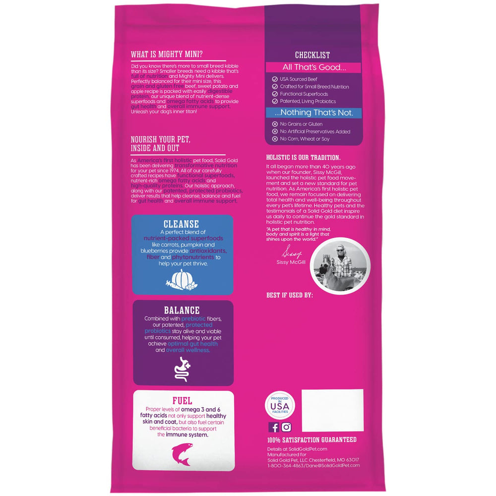 Solid Gold Mighty Mini immune-support vitamins promote healthy immunity.