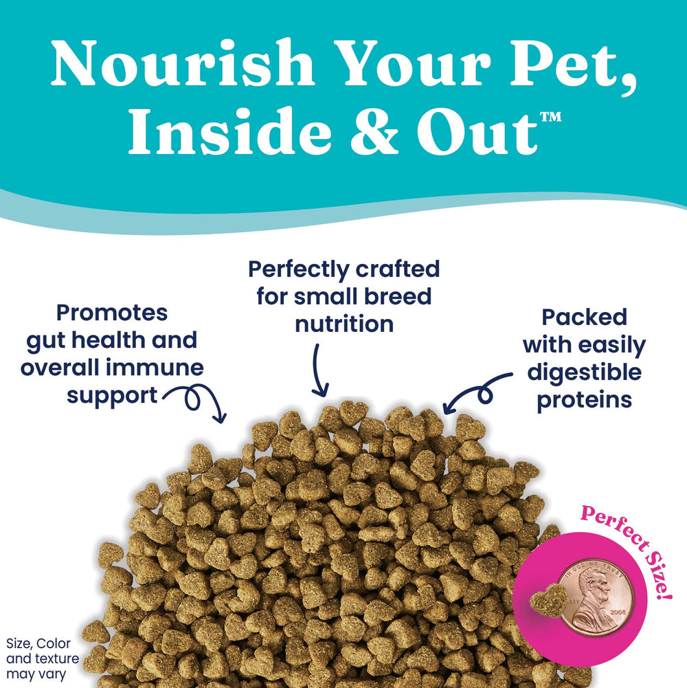 Solid Gold Mighty Mini probiotics 90 million per pound aid balanced gut flora.