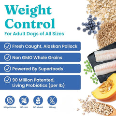 Solid Gold pollock protein packaging showing wholesome ingredients for dogs.