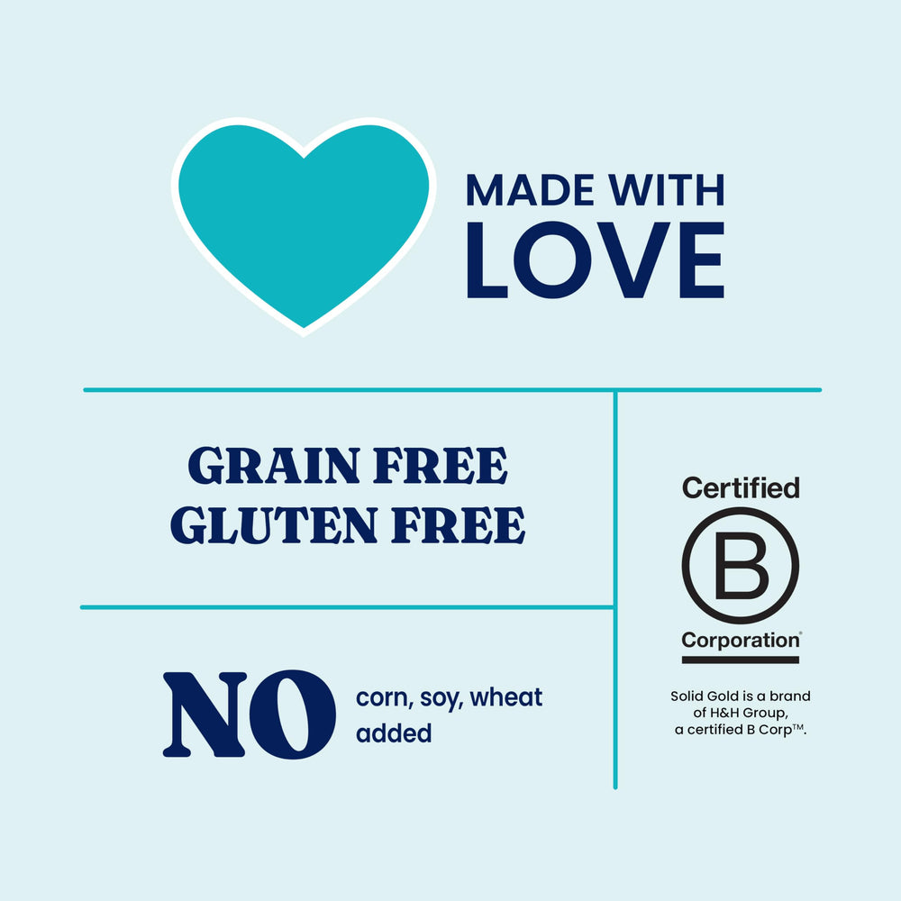 Solid Gold Protein Shreds amino acids support digestion and immune function.