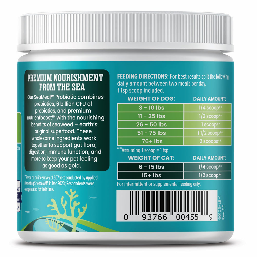SeaMeal bottle pour design enables easy, mess-free dosing.
