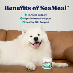 SeaMeal digestive enzyme blend aids pet digestion and nutrient breakdown.