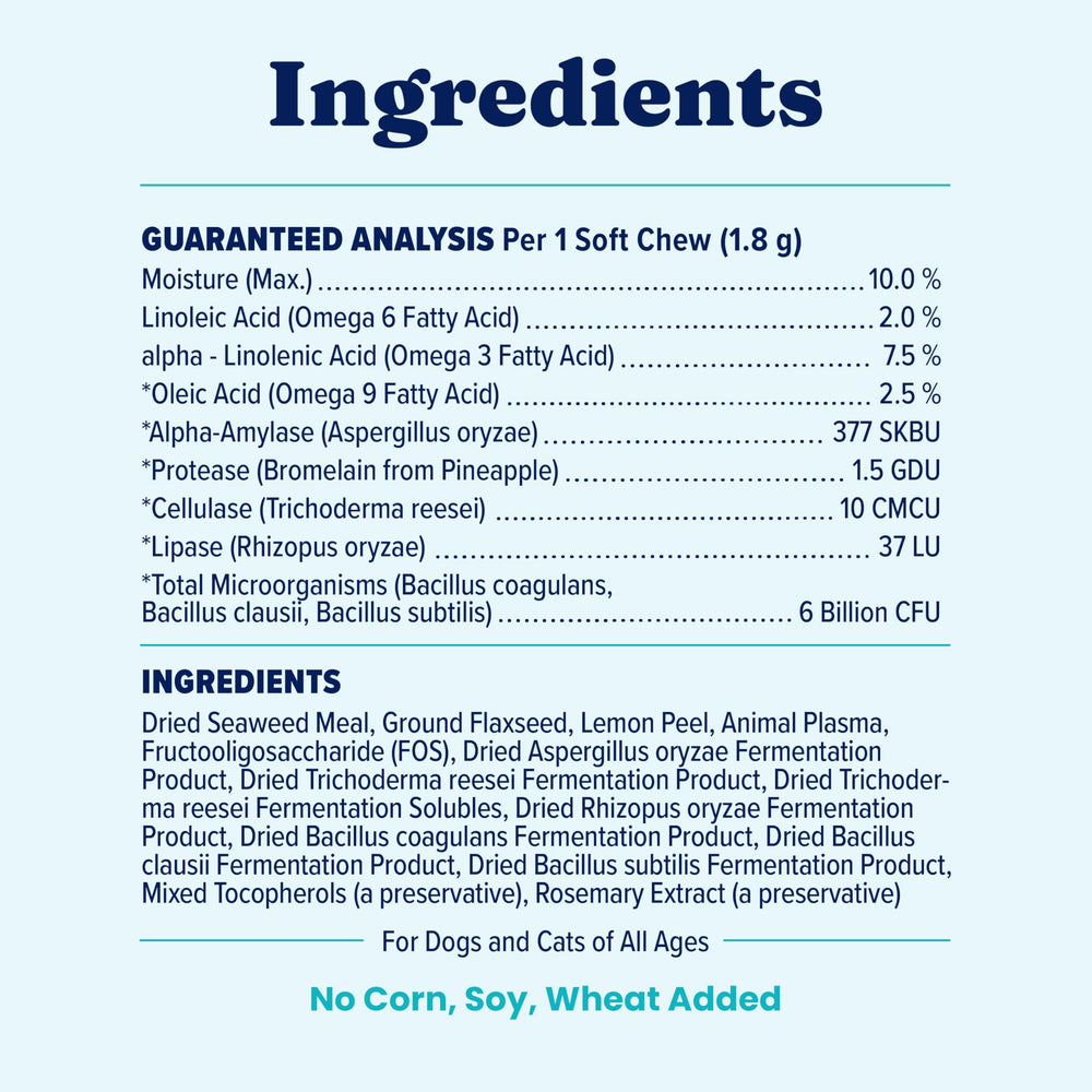 Nutrientboost formula in SeaMeal supports gut health and nutrient uptake.