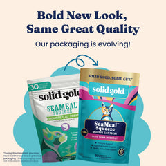 Solid Gold SeaMeal Squeeze flaxseed supports skin and coat health