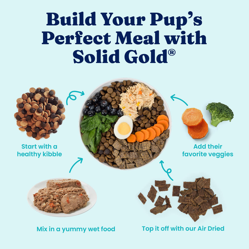 Solid Gold serving idea for mixing with dry food