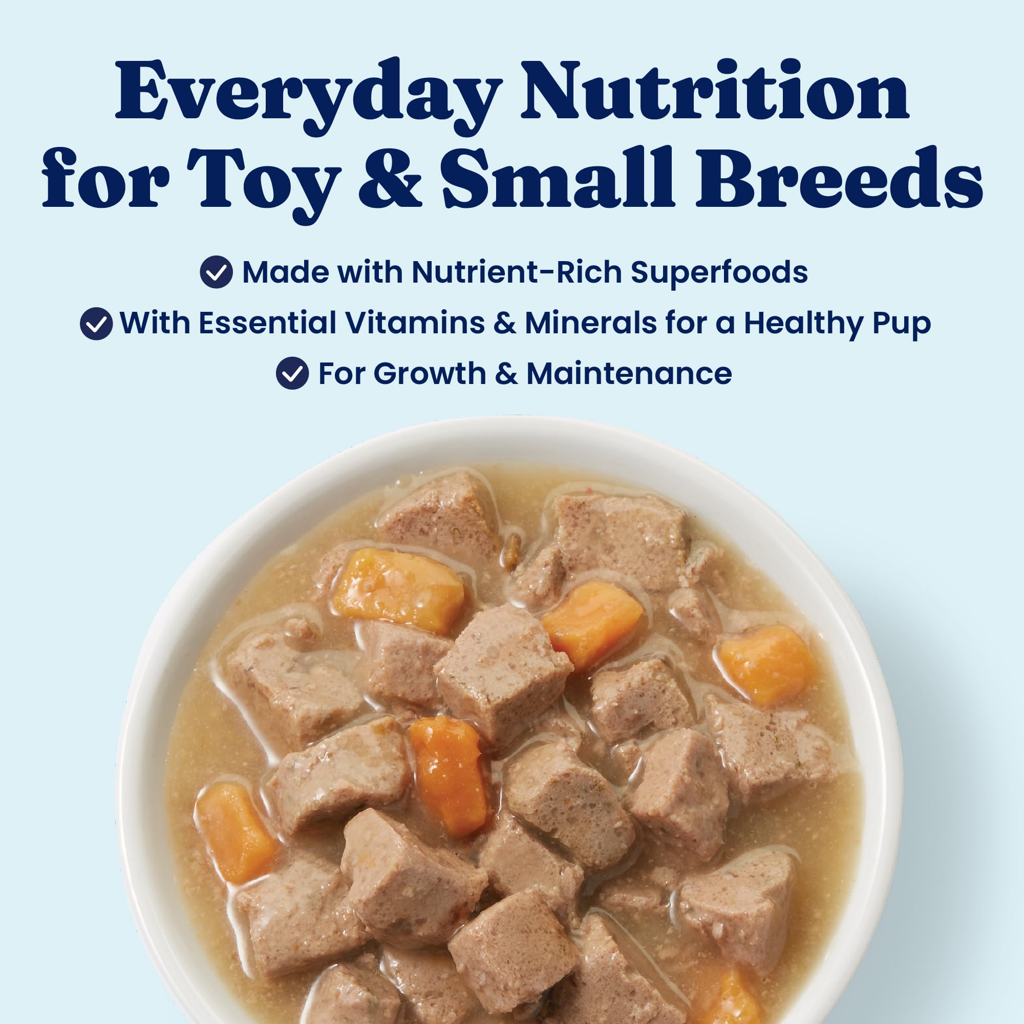 Solid Gold small-breed wet food with probiotic ingredients to support digestion.