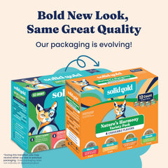Solid Gold soft-texture wet cat food in bowl, easy to chew