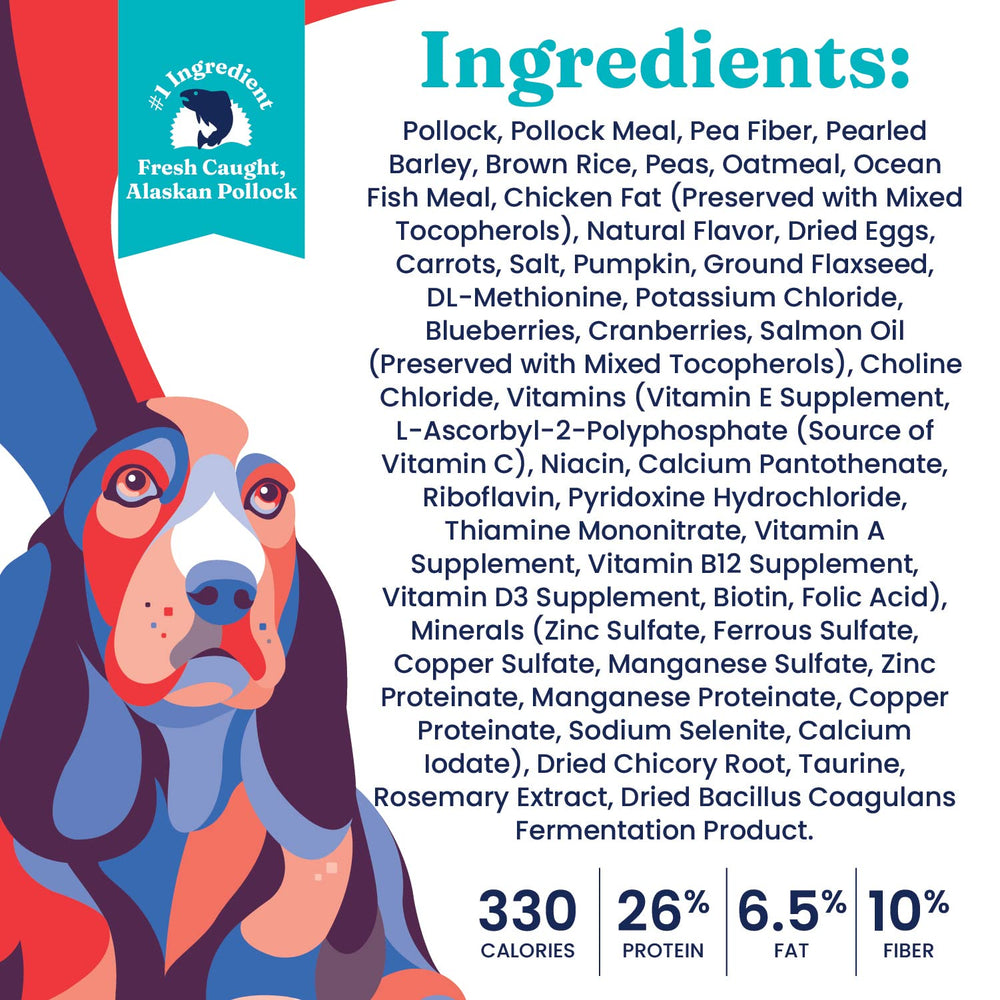 Solid Gold whole-grain-ingredients emphasis on fiber-rich nourishment.