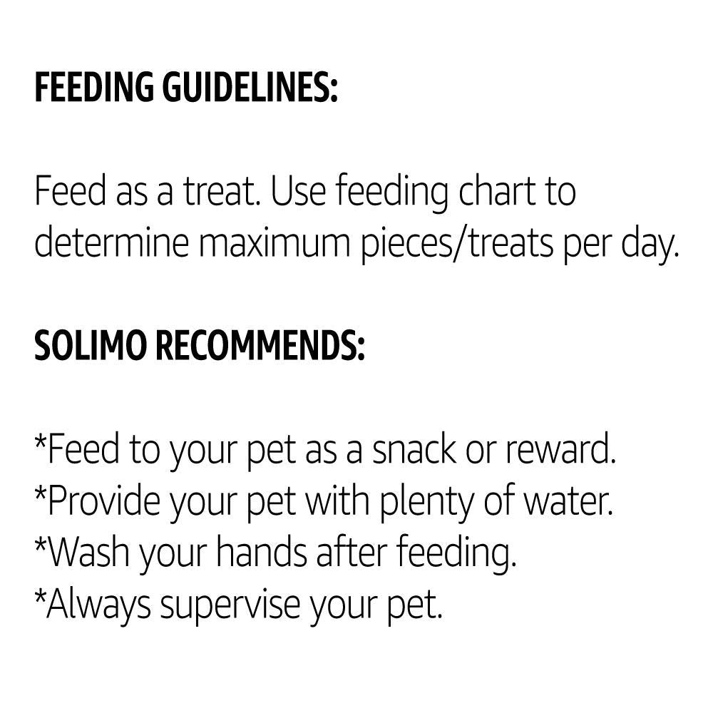 Solimo chicken jerky serving piece demonstrates breaking into portions for treats and rewards.