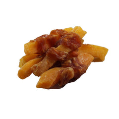 Close-up of chewy whole-muscle texture of Solimo jerky