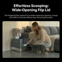 Solpobei high-sided design keeps litter contained for active diggers.