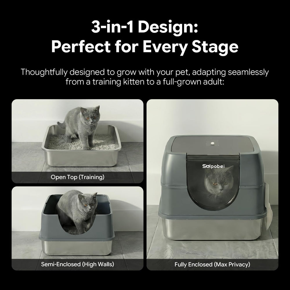Solpobei multi-cat design supports households with several felines.