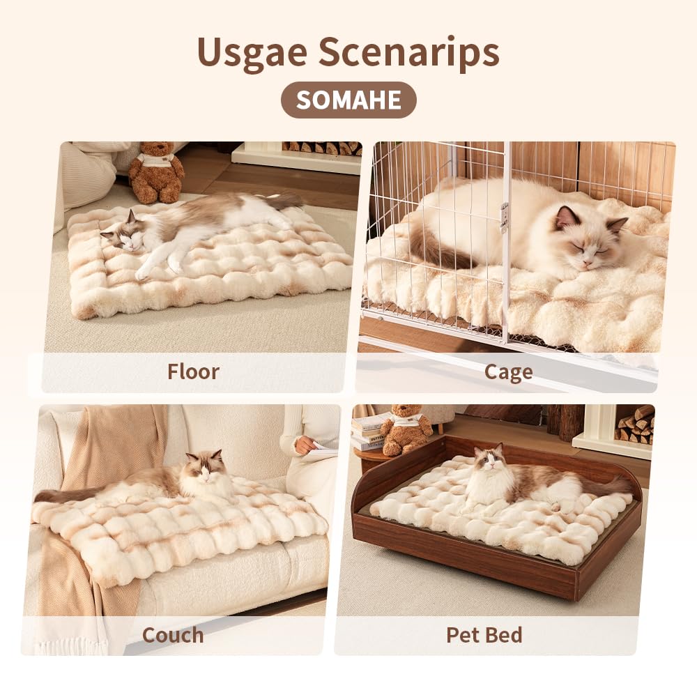 SOMAHE camel color bed adds warm, cozy look to living spaces.