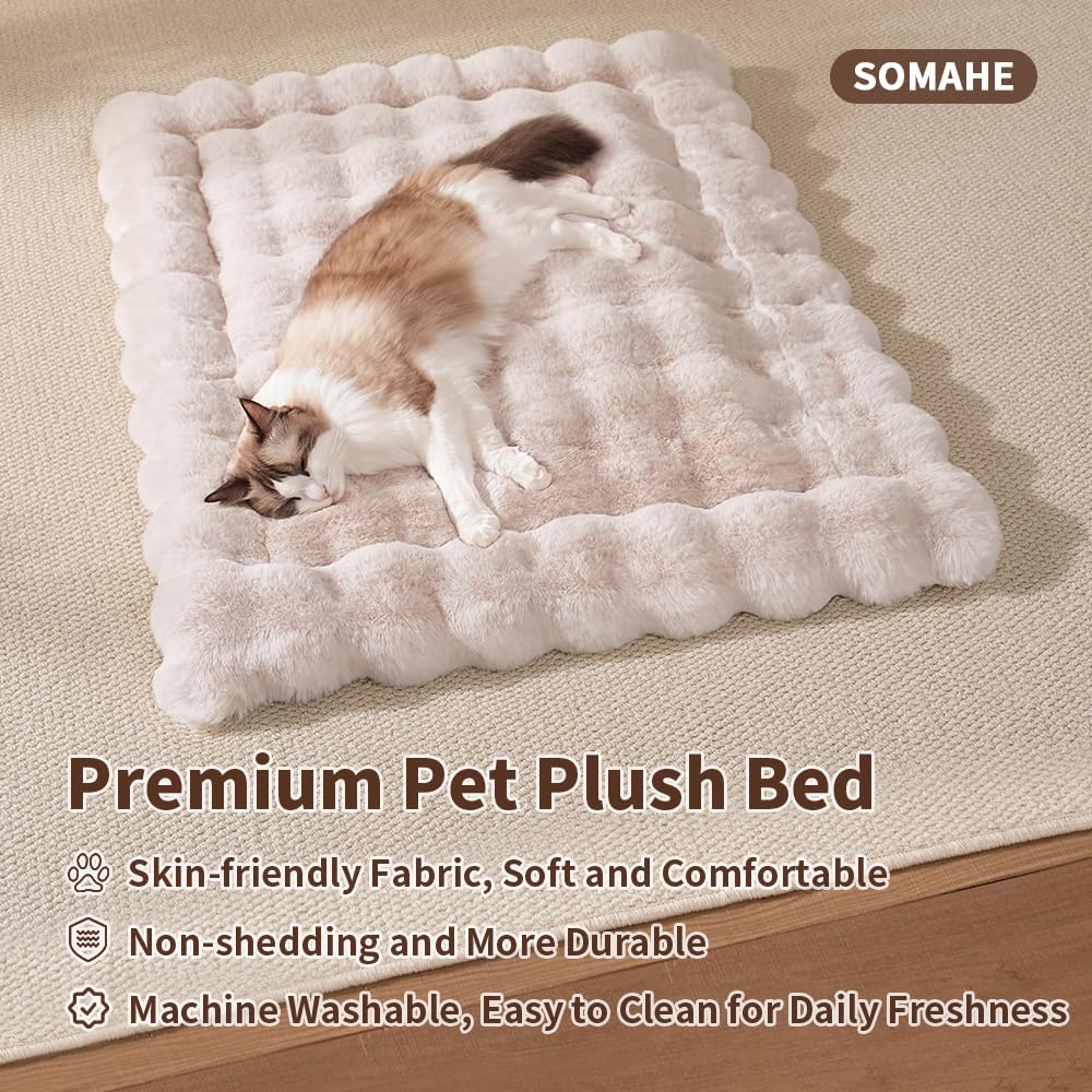 SOMAHE anti-slip bottom keeps the mat stable on hardwood floors