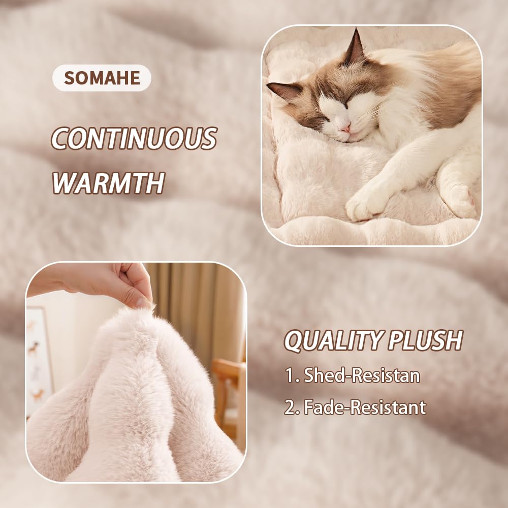 SOMAHE dense plush supports kneading and curling for comfort