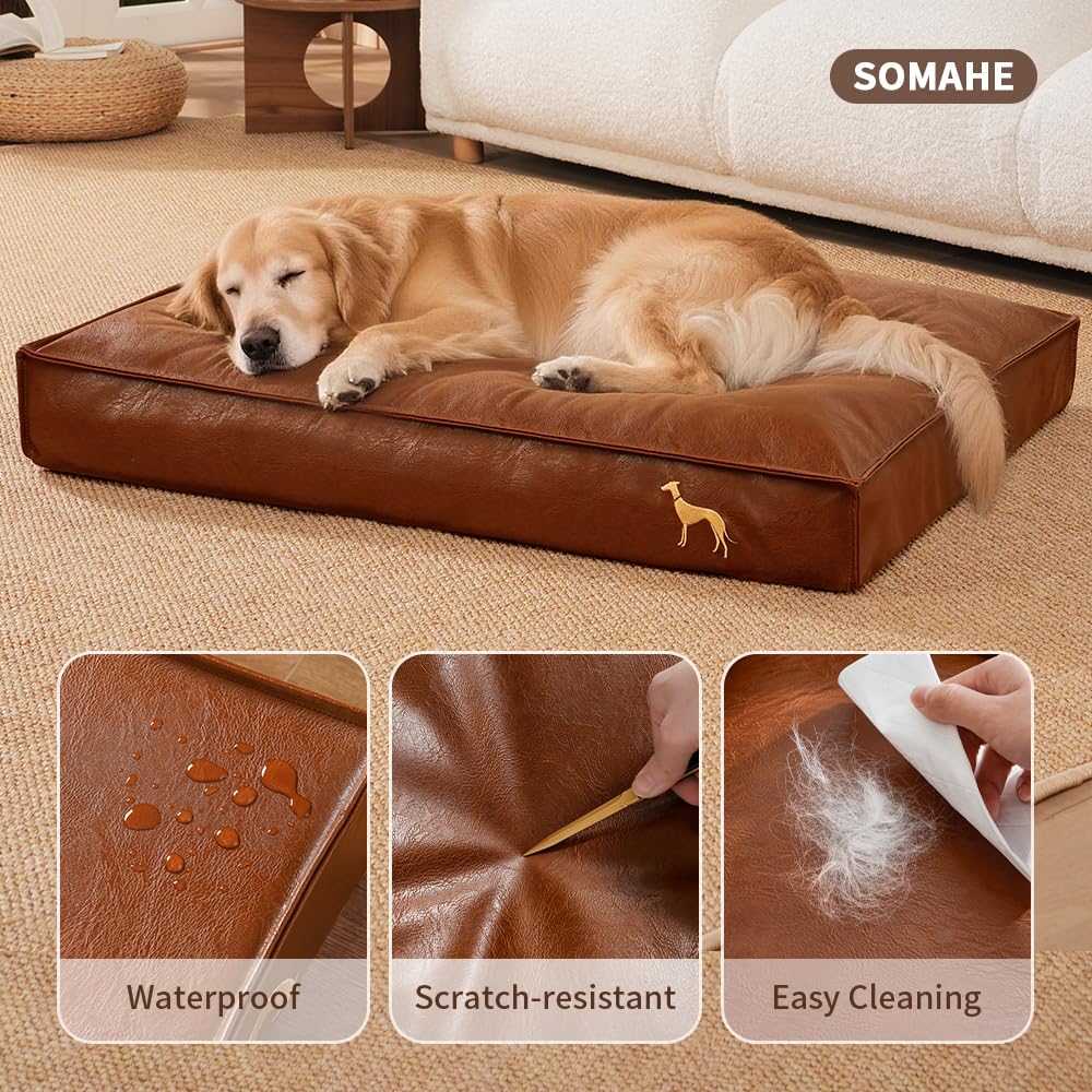 SOMAHE bed dimensions 35.4 x 27.6 inches for medium to large dogs