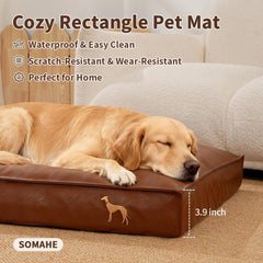 SOMAHE orthopedic bed showing dual-layer foam for joint support
