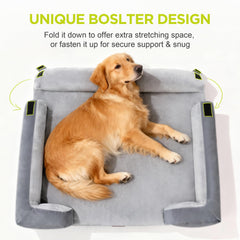 Song Puppy bolster couch design with three supportive cushions