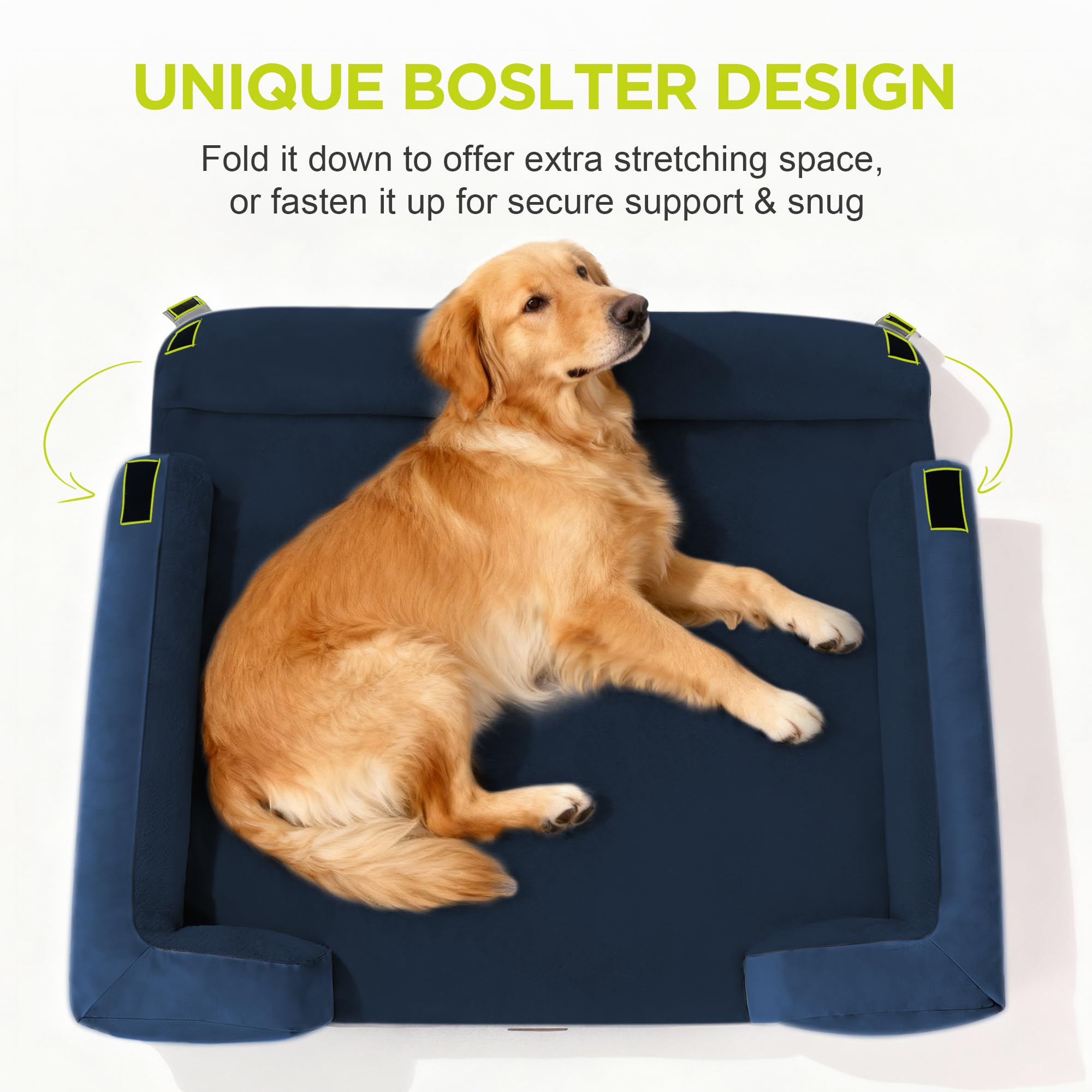 Song Puppy bed with non-slip bottom keeps the surface secure.