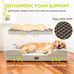 Song Puppy XL memory foam close-up highlights high-density support for joints.
