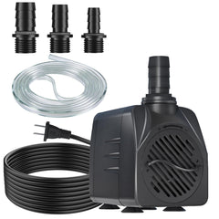 SongLong 400GPH submersible pump front view for compact placement in tanks.