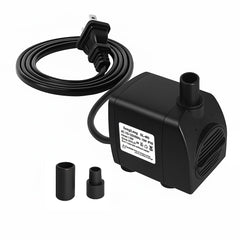 SongLong submersible pump front view showing compact, quiet design for fountains and ponds.