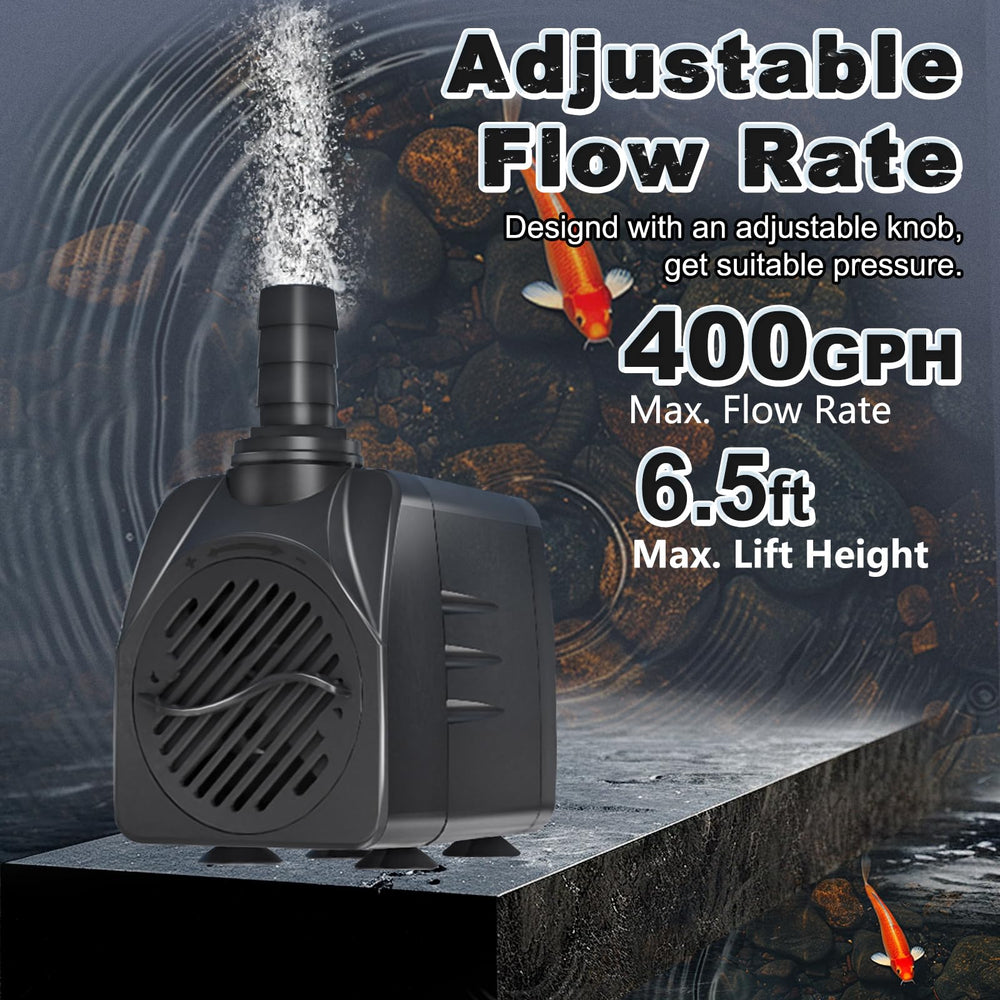 SongLong submersible pump side view showing slim profile for versatile placement.