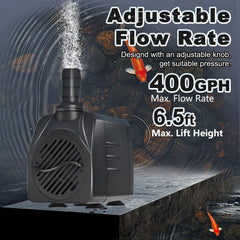 SongLong submersible pump side view showing slim profile for versatile placement.