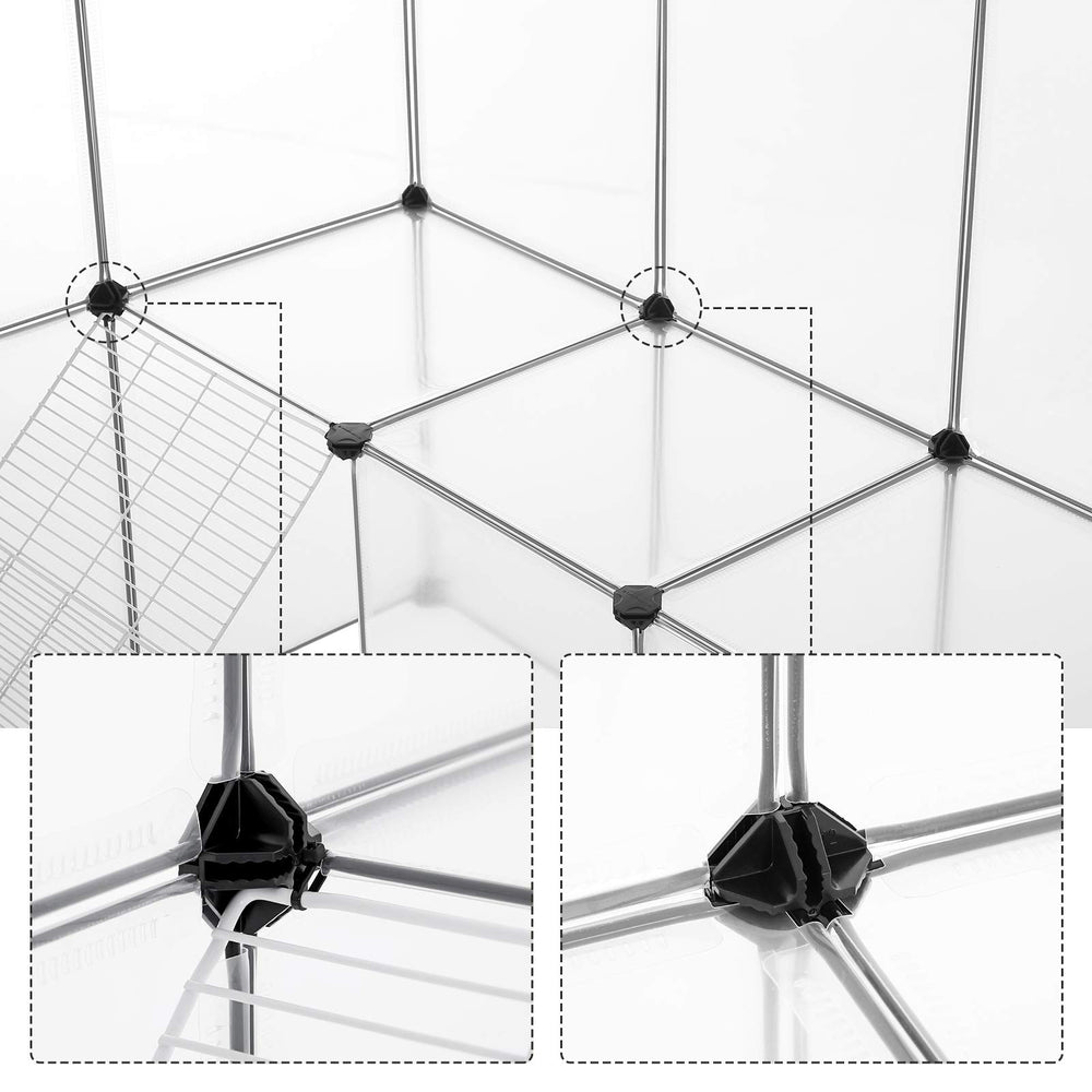 SONGMICS included mallet and cable ties aid quick assembly