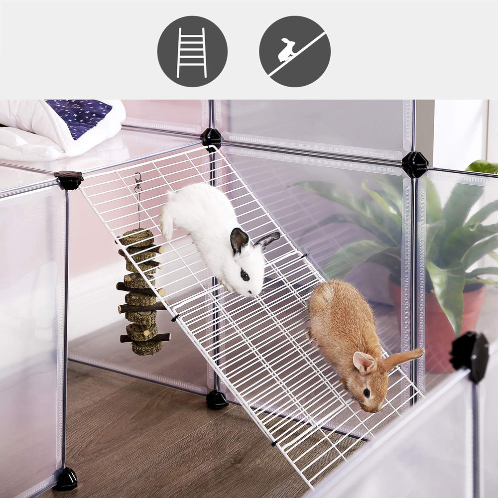 SONGMICS metal mesh stairs assist easy access for small pets