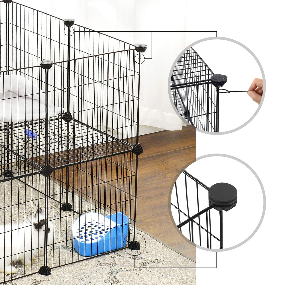 SONGMICS Pet Playpen door entry for easy access by pets.