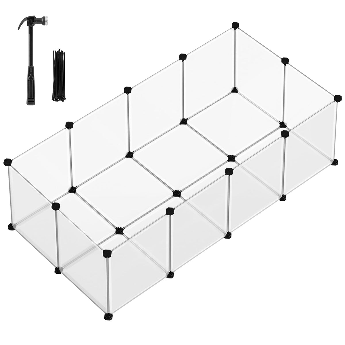 Songmics Pet Playpen with floor coverage keeps small pets safe while exploring indoors.