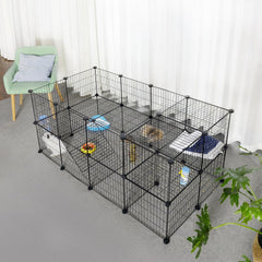 SONGMICS Pet Playpen rounded edges for pet safety and comfort.