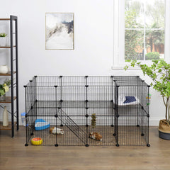 SONGMICS Pet Playpen zip ties included for secure setup.