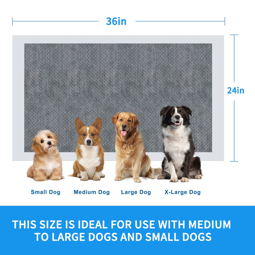 Songyuan extra-large 24x36 puppy pad size for ample coverage.
