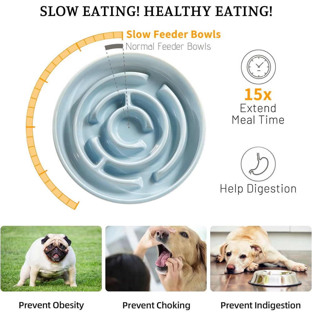 Soniuong puzzle dish offers mental stimulation during mealtime for curious cats and dogs.