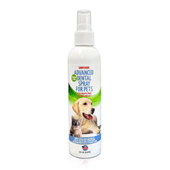 Sonnyridge dog dental spray bottle delivers fresh breath for pets.
