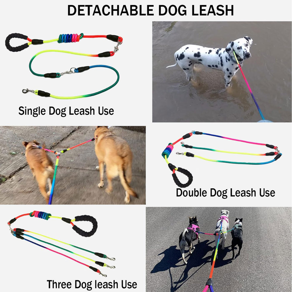 SONQUEEN three-in-one design reduces clutter compared to multiple leashes.