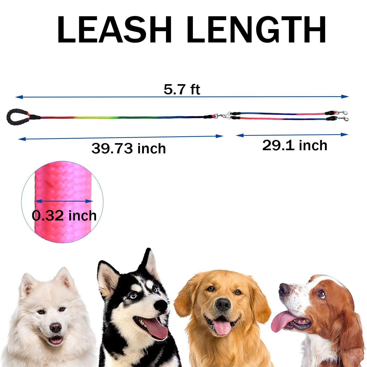 SONQUEEN mountain-rope leash combines durability and light weight for outdoor adventures.