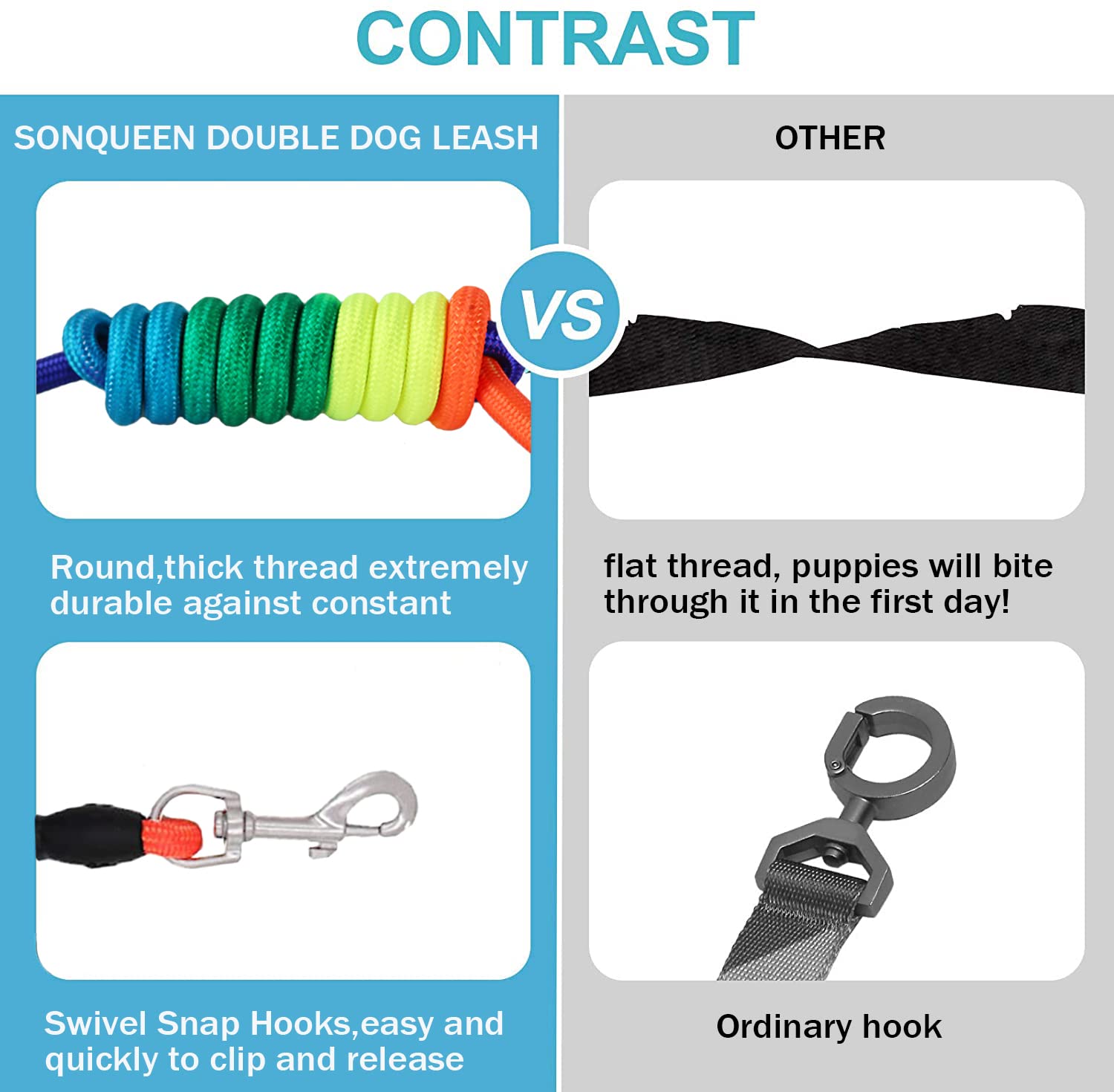 SONQUEEN five-to-seven-foot reach offers controlled walks in parks and homes.