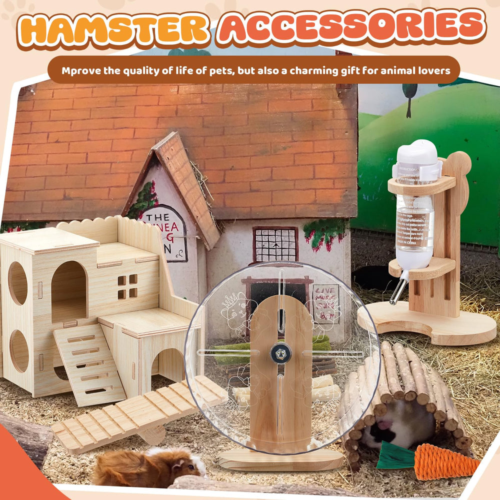 Sonwyoung all-in-one hamster set bundles exercise, play, and hydration.