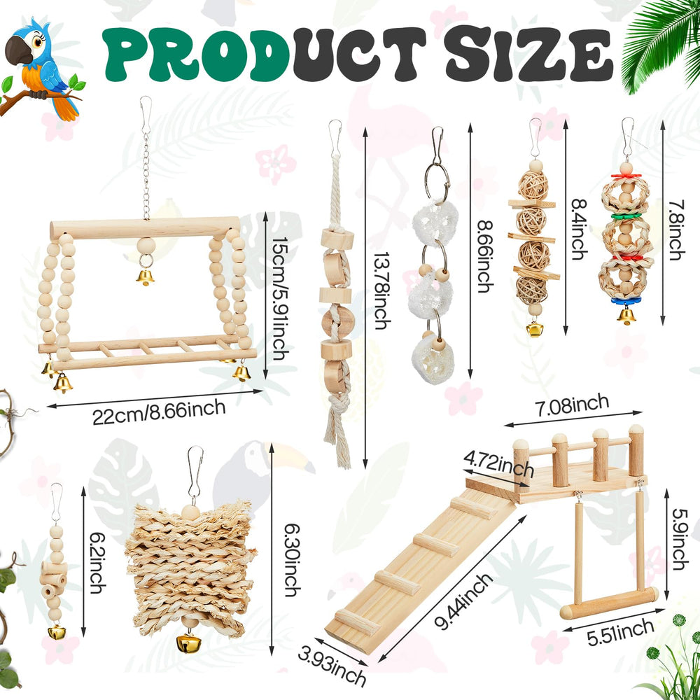 Sonwyoung bird climbing ladder toy encourages exploration