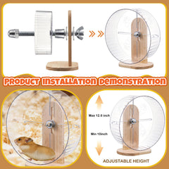 Sonwyoung hamster water bottle on adjustable stand for easy hydration