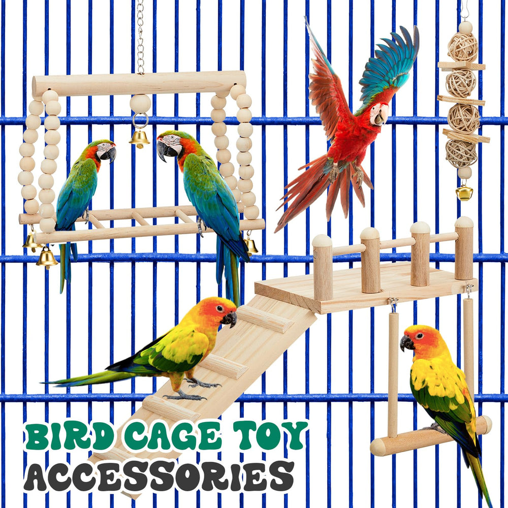 Sonwyoung universal bird toy set fits various cages