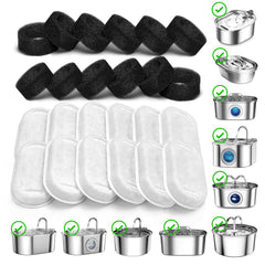 SOOFPET sponge filter for cat fountain traps debris and hair