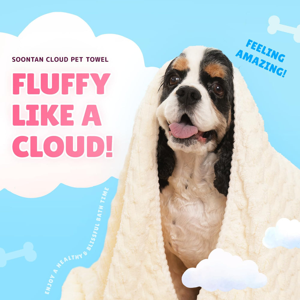 SOONTAN microfiber dog towel large for fast drying of big dogs