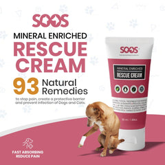 Close up of Dead Sea minerals in SOOS Rescue Cream for skin health