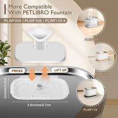 Soron pre-filter sponge included to protect the pump and keep water clean.
